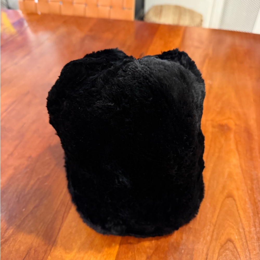 Vintage Black Fur Hat